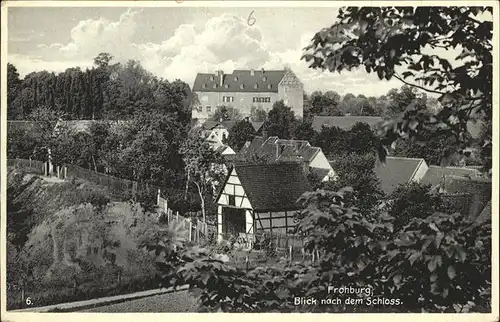 Frohburg Schloss Fachwerk Kat. Frohburg