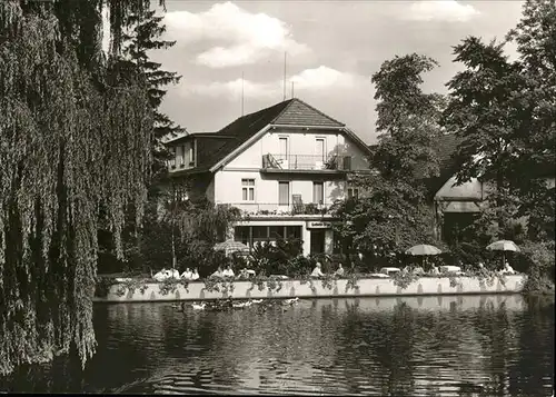 Bad Pyrmont Gasthaus Pension Hamborner Muehle Teich Kat. Bad Pyrmont