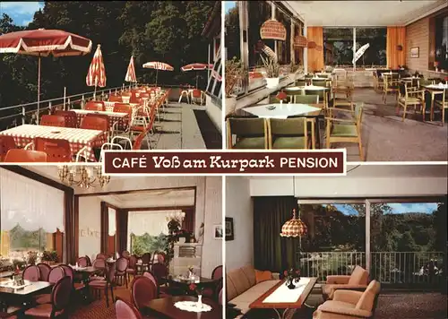 Malente Gremsmuehlen Kaffeehaus Voss am Kurpark Terrasse innen Kat. Malente