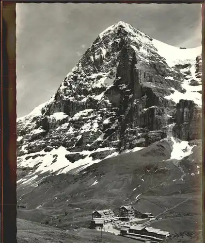 kk06342 Grindelwald Kleine Scheidegg und Eiger Kategorie. Grindelwald Alte Ansichtskarten