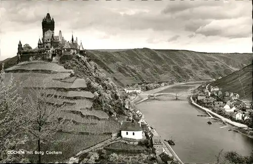 Cochem Mosel An der Mosel Schiffe Burg Kat. Cochem