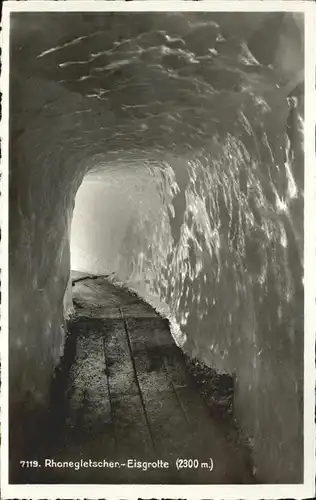 kk07401 Rhonegletscher Glacier du Rhone Eisgrotte Kategorie. Rhone Alte Ansichtskarten