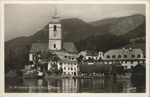 St Wolfgang Salzkammergut Teilansicht St. Wolfgang Kirche Wolfgangsee Hotel "Weisses Roessl" Landungssteg Salzkammergut Kat. St. Wolfgang im Salzkammergut