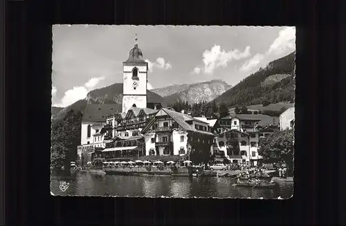 St Wolfgang Salzkammergut Hotel "Weisses Roessl" Kirche Landungsplatz Wolfgangsee Salzkammergut Kat. St. Wolfgang im Salzkammergut