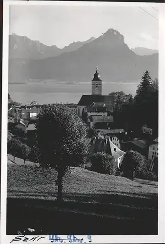 St Wolfgang Salzkammergut Teilansicht St. Wolfgang Kirche Wolfgangsee Sperper Salzkammergut Kat. St. Wolfgang im Salzkammergut