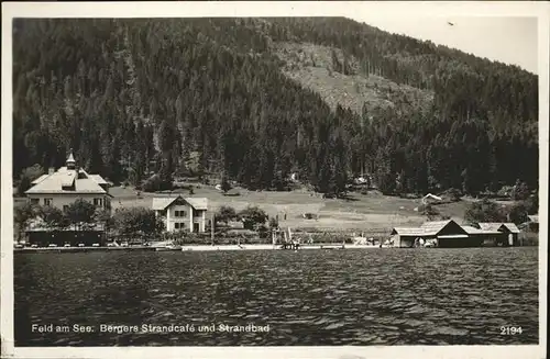 Feld See Bergers Strandcafe Strandbad / Feld am See /Villach-Land