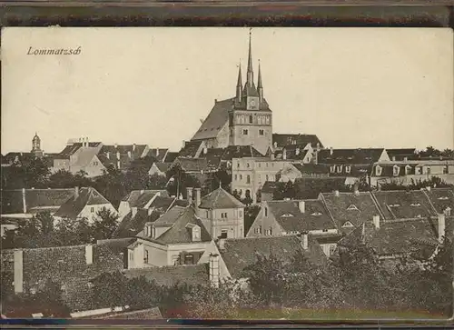 Lommatzsch Teilansicht Lommatzsch Kirche