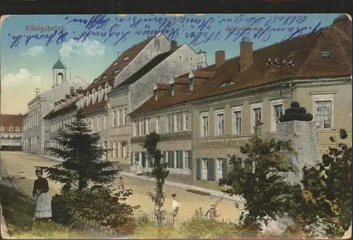 Koenigsbrueck Schloss Strasse Denkmal Feldpost Kat. Koenigsbrueck