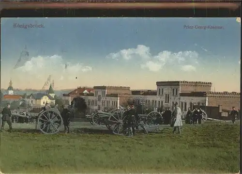 Koenigsbrueck Truppenuebungsplatz Prinz Georg Kaserne Soldaten Kanonen Feldpost Kat. Koenigsbrueck