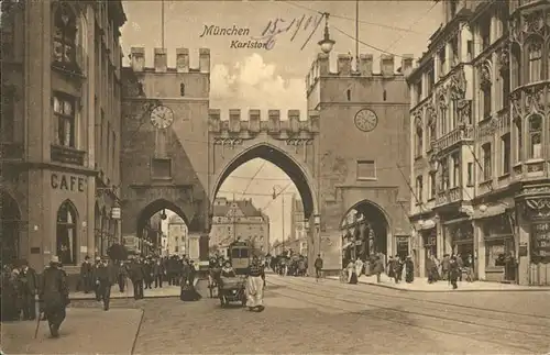 Muenchen Partie am Karlstor Kat. Muenchen