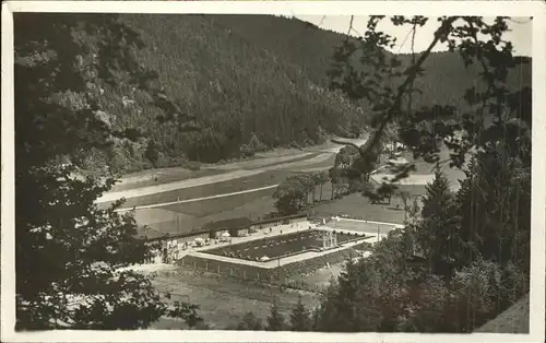 Leutenberg Thueringen Schwimmbad Kat. Leutenberg