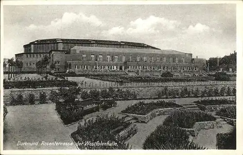 Dortmund Rosenterrasse der Westfalenhalle Kat. Dortmund