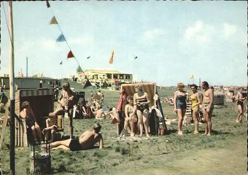 Burhave Nordseebad Partie am Strand Kat. Butjadingen