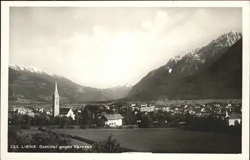 Lienz Tirol Panorama gegen Kaernten Kat. Lienz