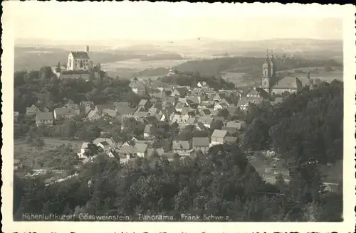 Goessweinstein Panorama Kirche Fraenkische Schweiz Kat. Goessweinstein