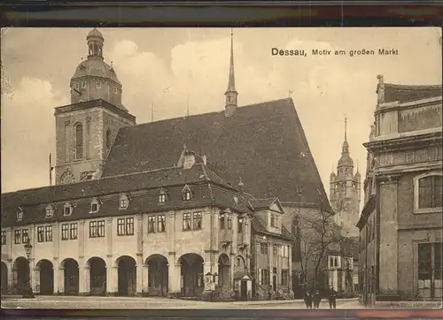 Dessau-Rosslau Motiv am grossen Markt / Dessau-Rosslau /Anhalt-Bitterfeld LKR