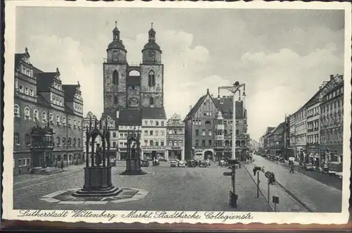 Wittenberg Lutherstadt Markt Stadtkirche Collegienstrasse / Wittenberg /Wittenberg LKR