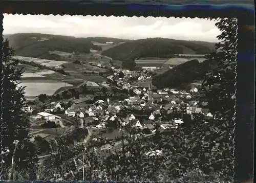 Hartenrod Gladenbach Durchblick auf den Ort Kat. Bad Endbach