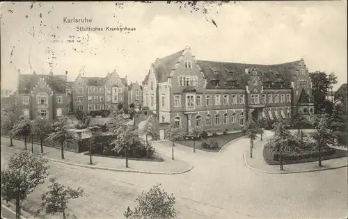 Karlsruhe Staedtisches Krankenhaus Kat. Karlsruhe