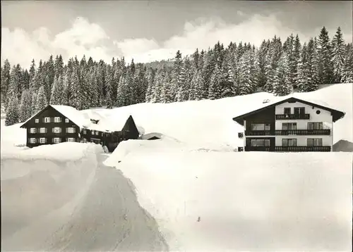 Hirschegg Kleinwalsertal Vorarlberg Gaestehaus Mueller Kat. Mittelberg