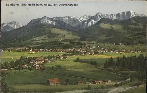 Sonthofen Oberallgaeu Gesamtansicht Daumengruppe / Sonthofen /Oberallgaeu LKR