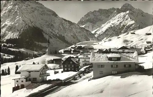 Hirschegg Kleinwalsertal Vorarlberg Widderstein Baerenkopf Kat. Mittelberg