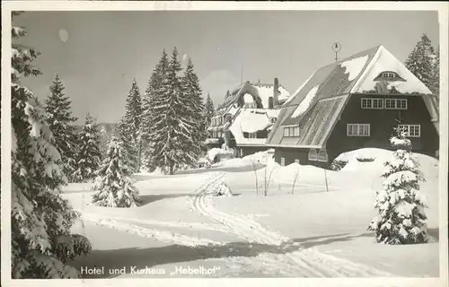 Feldberg Schwarzwald Hotel und Pension Hebelhof Winterimpressionen Kat. Feldberg (Schwarzwald)