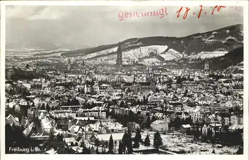 Freiburg Breisgau Panorama Kat. Freiburg im Breisgau