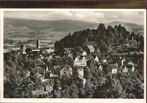 Lindenfels Odenwald Blick ueber die Stadt Kat. Lindenfels