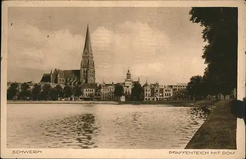 Schwerin Pfaffenteich Dom Kat. Schwerin