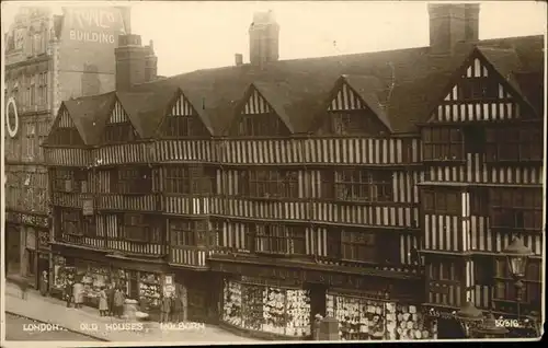 London Old Houses Holborn Kat. City of London