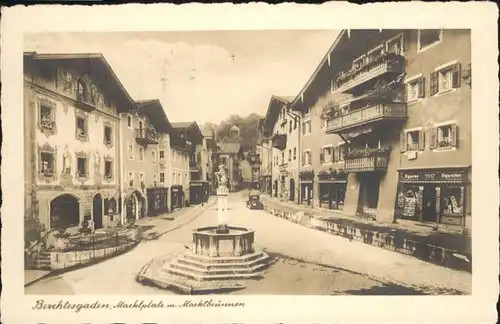 Berchtesgaden Marktplatz Marktbrunnen / Berchtesgaden /Berchtesgadener Land LKR