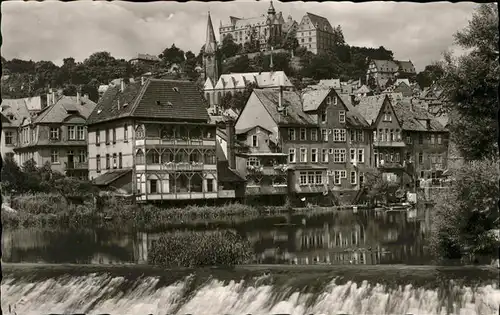 Marburg Lahn Haeuser an der Lahn / Marburg /Marburg-Biedenkopf LKR