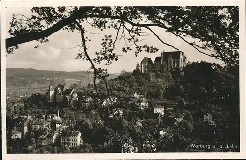 Marburg Lahn Blick auf Marburg / Marburg /Marburg-Biedenkopf LKR