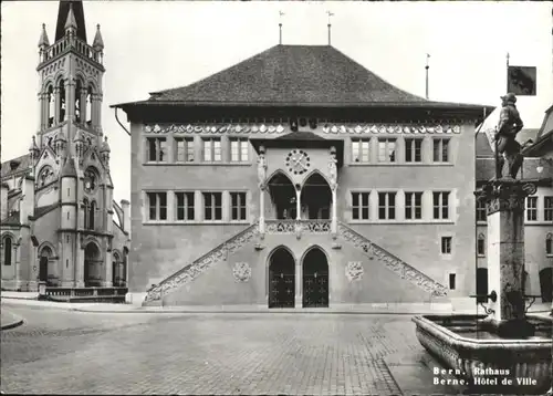 Bern BE Bern Rathaus Hotel de Ville Brunnen * / Bern /Bz. Bern City