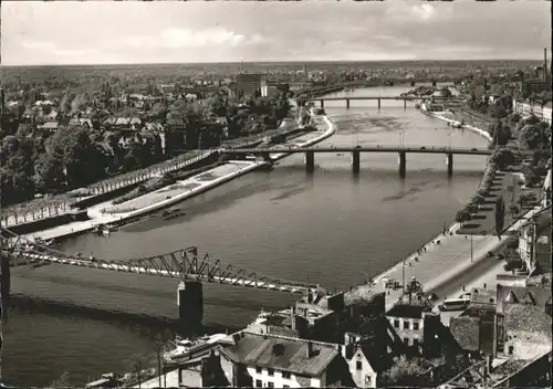 Frankfurt Main Frankfurt Main Eiserner Steg Mainbruecke Friedensbruecke * / Frankfurt am Main /Frankfurt Main Stadtkreis