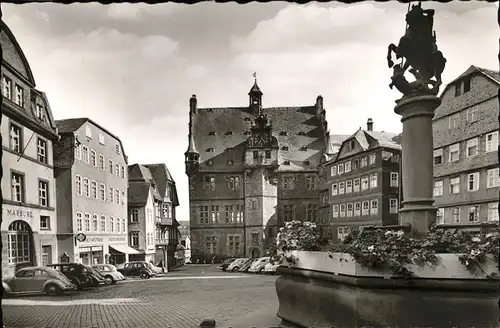 Marburg Lahn Marktplatz Rathaus Kat. Marburg