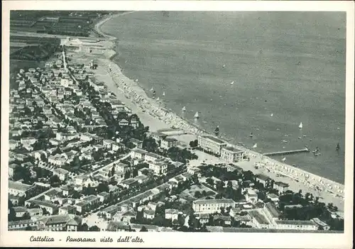 Cattolica Panorama visto dall alto Strand Kat. Cattolica