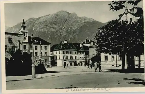 Bad Reichenhall Bad Reichenhall Rathaus Platz ungelaufen ca. 1920 / Bad Reichenhall /Berchtesgadener Land LKR