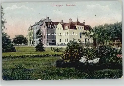 Erlangen Erlangen Puchtaplatz ungelaufen ca. 1910 / Erlangen /Erlangen Stadtkreis