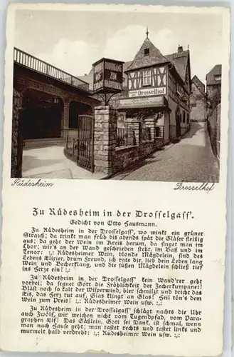 Ruedesheim Drosselhof Gedicht *