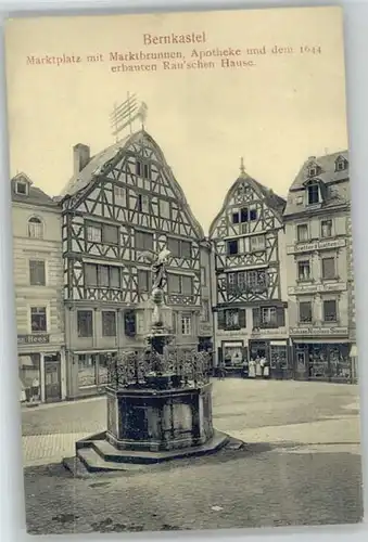 Bernkastel-Kues Bernkastel-Kues Marktplatz Brunnen Apotheke Rauschen Haus * / Bernkastel-Kues /Bernkastel-Wittlich LKR