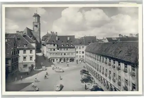 Memmingen Marktplatz Steuerhaus St Martinskirche *