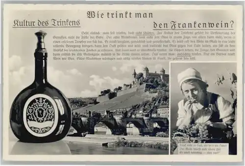 Wuerzburg Frankenwein Trinkkultur *