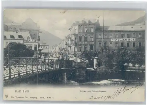 Bad Ems Bruecke Bahnhofstrasse x