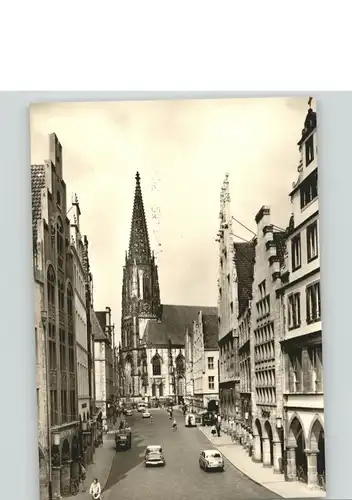 Muenster Westfalen Prnizipalmarkt St Lamberti Kirche  / Muenster /Muenster Stadtkreis