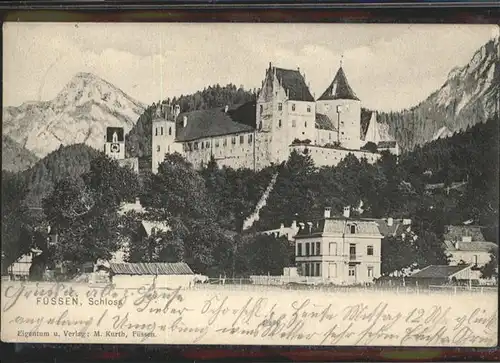 Fuessen Schloss / Fuessen /Ostallgaeu LKR