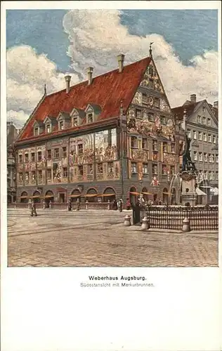 Augsburg Weberhaus Merkurbrunnen / Augsburg /Augsburg LKR