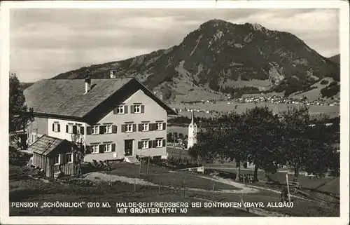 Sonthofen Oberallgaeu Pension Schoenblick
Halde-Seifriedsberg / Sonthofen /Oberallgaeu LKR