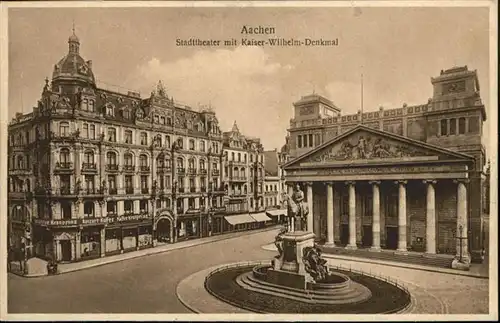 Aachen Stadttheater Kaiser Wilhelm Denkmal  / Aachen /Aachen LKR